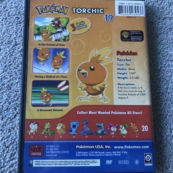 Pokemon Torchic 19 DVD - Picture 3 of 3